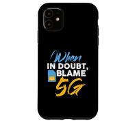 Diseño de teoría de la conspiración de ondas 5G Carcasa para iPhone 11