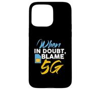 Diseño de teoría de la conspiración de ondas 5G Carcasa para iPhone 15 Pro Max