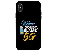 Diseño de teoría de la conspiración de ondas 5G Carcasa para iPhone X/XS