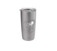 Diseño de terror de rape de aguas profundas oscuras Vaso térmico de acero inoxidable de doble pared