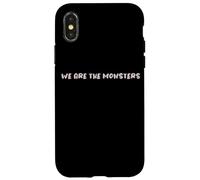 Diseño de Texto Divertido We Are The Monsters Carcasa para iPhone X/XS