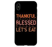 Diseño de Thankful Grateful Blessed Hangry Let's Eat Carcasa para iPhone XS MAX