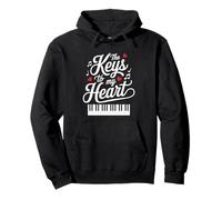 Diseño de The Keys to My Heart Music Lover Sudadera con Capucha