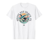 Diseño de Tiburones de Siesta Key Beach FL Camiseta