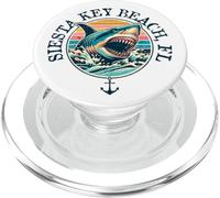 Diseño de Tiburones de Siesta Key Beach FL PopSockets PopGrip para MagSafe