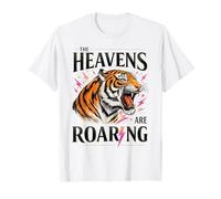 Diseño de Tigre Feroz de The Heavens Are Roaring Camiseta