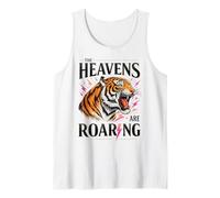 Diseño de Tigre Feroz de The Heavens Are Roaring Camiseta sin Mangas
