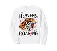 Diseño de Tigre Feroz de The Heavens Are Roaring Sudadera