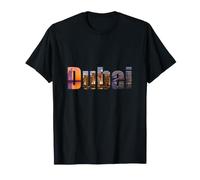 Diseño de tipografía del Horizonte de Dubai Camiseta