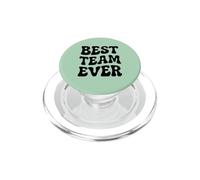 Diseño de tipografía Ondulada Best Team Ever Retro de los años Setenta PopSockets PopGrip para MagSafe