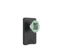 Diseño de tipografía Ondulada Best Team Ever Retro de los años Setenta PopSockets PopWallet para MagSafe