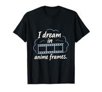 Diseño de tira de película de pinceladas con marcos de anime I Dream in Anime Camiseta