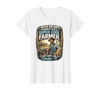 Diseño de Tractores agrícolas Farmer Life Farm Country Prides Camiseta gráfica económica, Mujer, Blanco, S
