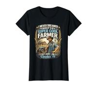 Diseño de Tractores agrícolas Farmer Life Farm Country Prides Camiseta gráfica económica, Mujer, Negro, S