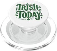 Diseño de trébol Vintage de Irish Today PopSockets PopGrip para MagSafe