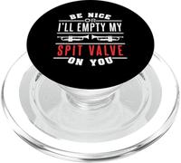 Diseño de trompeta de válvula de escupir para hombres y mujeres PopSockets PopGrip para MagSafe