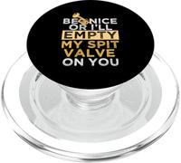 Diseño de trompeta de válvula de escupir PopSockets PopGrip para MagSafe
