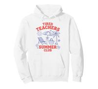Diseño de Vacaciones en la Playa del Club de Verano de los Maestros cansados Sudadera con Capucha