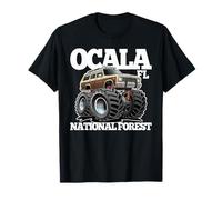 Diseño de vagón Retro Todoterreno 4x4 del National Forest FL de Ocala Camiseta