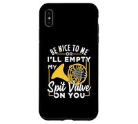 Diseño de válvula de saliva de cuerno francés para trompetistas Carcasa para iPhone XS Max