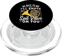 Diseño de válvula de saliva de cuerno francés para trompetistas PopSockets PopGrip para MagSafe