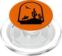 Diseño de Vaqueros, Caballos y Cactus del suroeste de EE. UU. PopSockets PopGrip para MagSafe