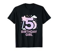Diseño de Varita mágica para niña de 5º cumpleaños Camiseta
