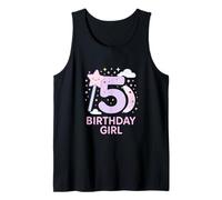 Diseño de Varita mágica para niña de 5º cumpleaños Camiseta sin Mangas