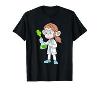 Diseño de Vaso de precipitado de Laboratorio de Curious Monkey Chemist Scientist Camiseta