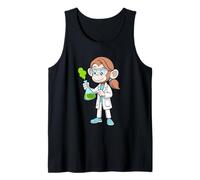 Diseño de Vaso de precipitado de Laboratorio de Curious Monkey Chemist Scientist Camiseta sin Mangas