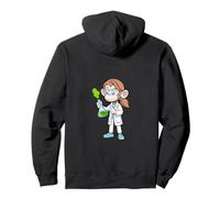 Diseño de Vaso de precipitado de Laboratorio de Curious Monkey Chemist Scientist Sudadera con Capucha