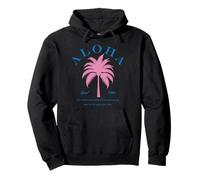 Diseño de Verano Aloha Good Vibes Positive Energy Palmtree Sudadera con Capucha