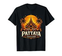 Diseño de Viaje del Templo del Atardecer de Pattaya Tailandia Camiseta