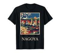 Diseño de Viaje del Templo del Horizonte de Japón de Nagoya Camiseta