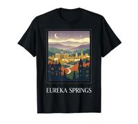 Diseño de Viaje Retro Vintage de Eureka Springs Arkansas Camiseta