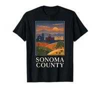 Diseño de Viajes al país del Condado de Sonoma California Camiseta