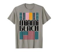 Diseño de Viajes urbanos con Palmeras en Miami Beach Camiseta