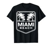 Diseño de Viajes urbanos con Palmeras en Miami Beach Camiseta