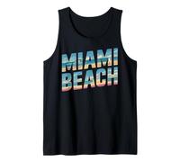 Diseño de Viajes urbanos con Palmeras en Miami Beach Camiseta sin Mangas