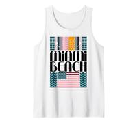 Diseño de Viajes urbanos con Palmeras en Miami Beach Camiseta sin Mangas