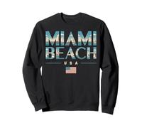 Diseño de Viajes urbanos con Palmeras en Miami Beach Sudadera