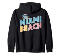 Diseño de Viajes urbanos con Palmeras en Miami Beach Sudadera con Capucha