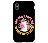 Diseño de You Can't Fool Me Little Sister para hermanos Carcasa para iPhone X/XS