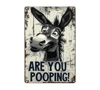 Diseño decorativo de pared para el baño, agujeros previamente perforados, decoración humorística para cuarto de baño | Divertidos carteles de inodoro como decoración de pared | para baño de invitados