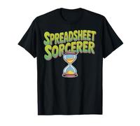 Diseño del Asistente de Datos mágicos Hechicero de Hoja de cálculo Camiseta