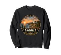 Diseño del Atardecer del Faro del Parque Nacional de Acadia Sudadera
