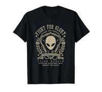 Diseño del Cuerpo Reptiliano Guardián Solar del Programa Espacial Secreto Camiseta gráfica económica, Hombre, Negro, M