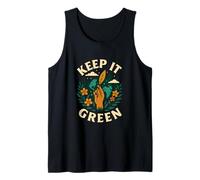 Diseño del Día de la Tierra Keep It Green Camiseta sin Mangas