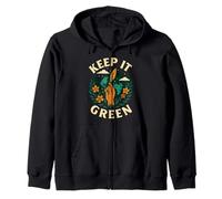 Diseño del Día de la Tierra Keep It Green Sudadera con Capucha