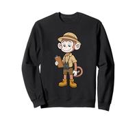 Diseño del Explorador de la guía de Safari del Mono Aventurero Sudadera